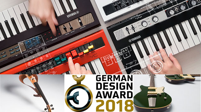 В новый год - с новыми наградами: инструменты Yamaha отмечены German Design Award 2018