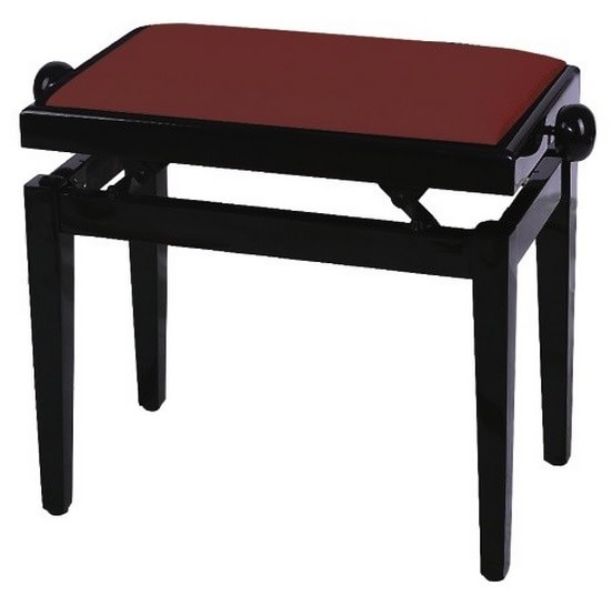 Банкетка для фортепиано Mahagany highgloss/dark red seat GEWApure F900.568
