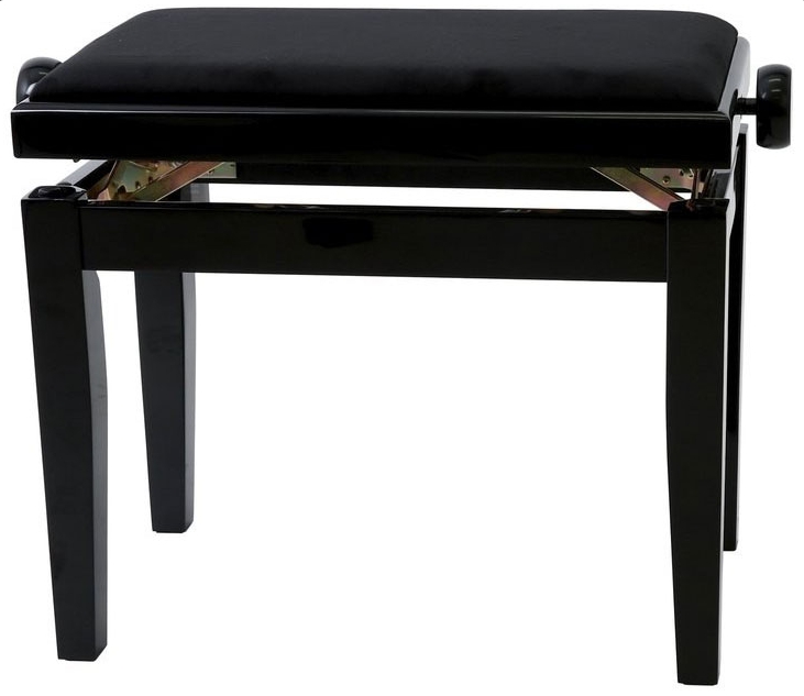 Банкетка для фортепиано Black gloss / black seat Deluxe Gewa 130010