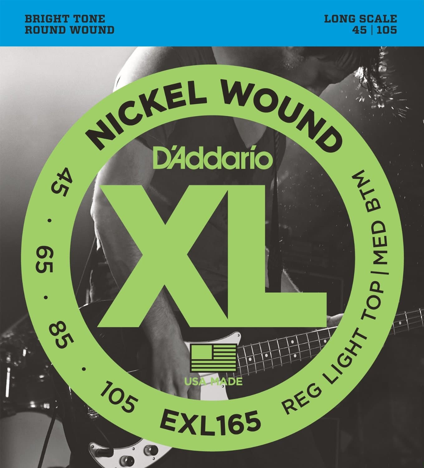 Струны для бас-гитары DAddario EXL165