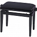Банкетка для фортепиано Black matt / 2 black seats GEWApure F900.559