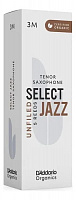 Трость для тенор-саксофона D'Addario ORRS05TSX3M Unfiled Organic Select Jazz 3M
