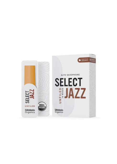 Трость для альт-саксофона D'Addario ORRS10ASX3H Unfiled Organic Select Jazz 3H