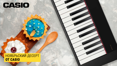 Ноябрьские десерты от Casio: очередные новинки уже в "Музыке"!