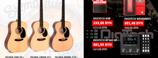 Скидки на ВСЕ товары брендов Sigma и Digitech до конца января!
