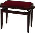 Банкетка для фортепиано Mahogany highgloss / dark red seat GEWApure F900.574