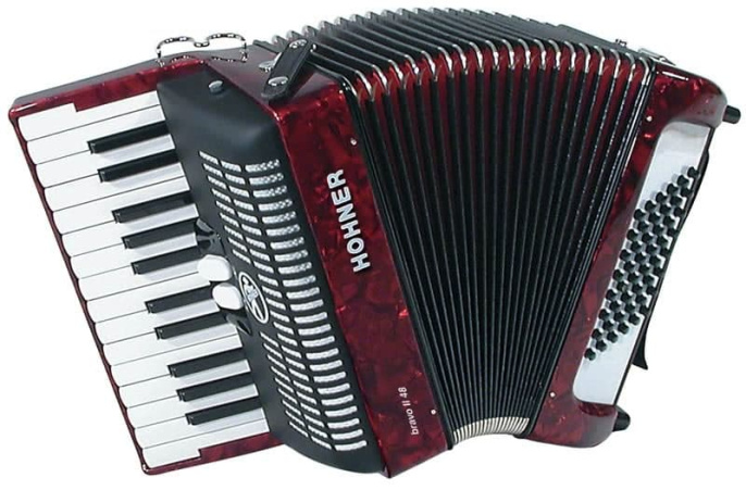 Аккордеон Hohner Bravo II 48 Red (A1653)
