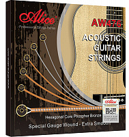 Струны для акустической гитары Alice AW476-CL