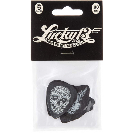 Набор медиаторов Dunlop L13CP.60 Lucky 13 C .60