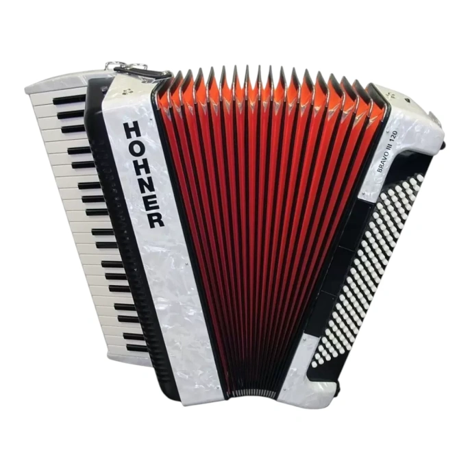Аккордеон Hohner BRAVO III 120 White