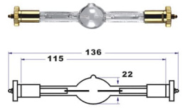Газоразрядная металлогалогеновая лампа Xenpow HMQ 1200/SG
