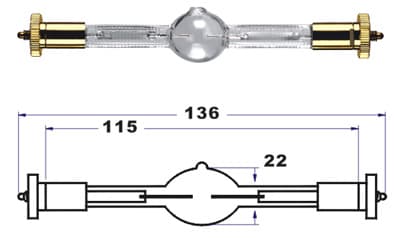 Газоразрядная металлогалогеновая лампа Xenpow HMQ 1200/SG