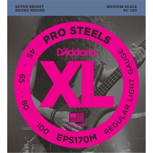 Струны для бас-гитары D'Addario EPS170M