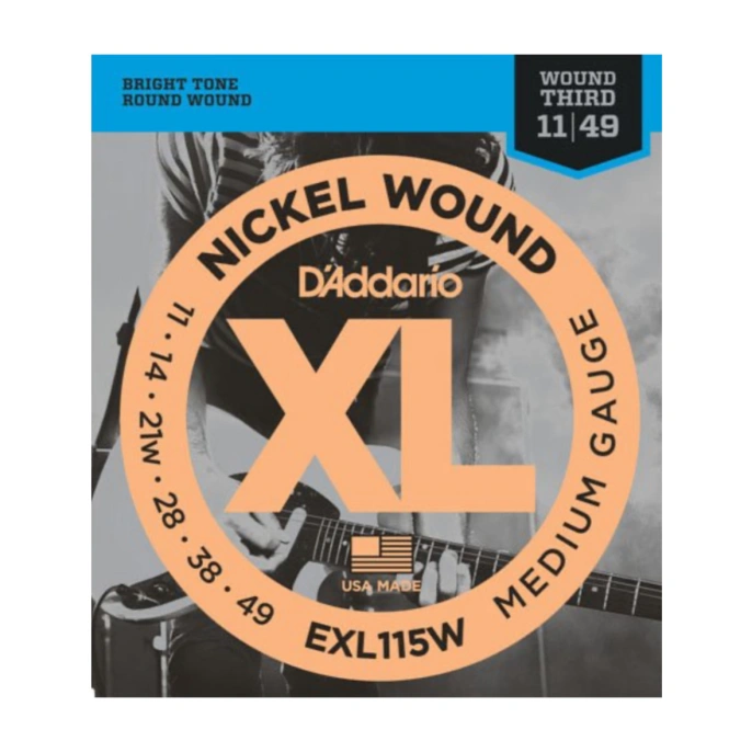 Струны для электрогитары D'Addario EXL115W 11-49