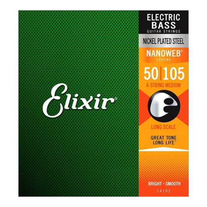 Струны для бас-гитары Elixir 14102 50-105