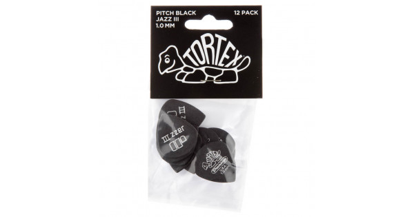Набор медиаторов Dunlop 482P1.0 Tortex Pitch Black Jazz III