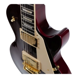 Электрогитара Gibson Les Paul Studio Gold Hardware Wine Red LPSTPSW25WRGH3