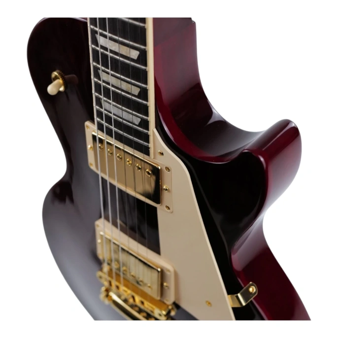 Электрогитара Gibson Les Paul Studio Gold Hardware Wine Red LPSTPSW25WRGH3