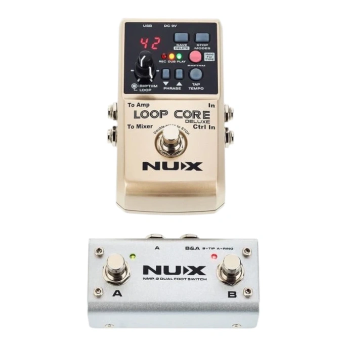 Педаль эффектов и футсвитч Nux Loop-Core-Deluxe-Bundle