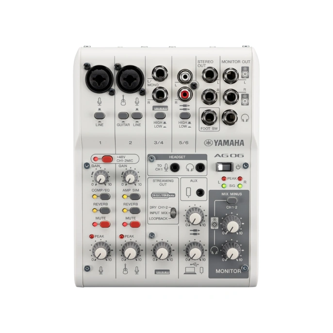 Микшерный пульт Yamaha AG06MK2 W
