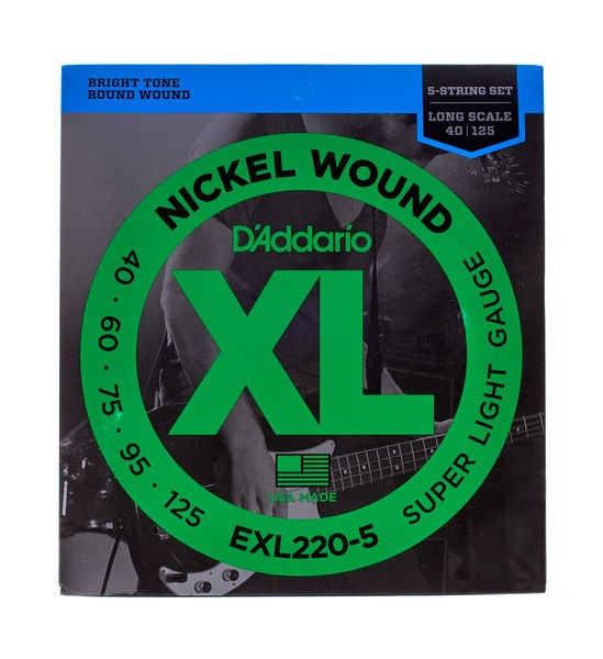 Струны для бас-гитары D’Addario EXL220-5
