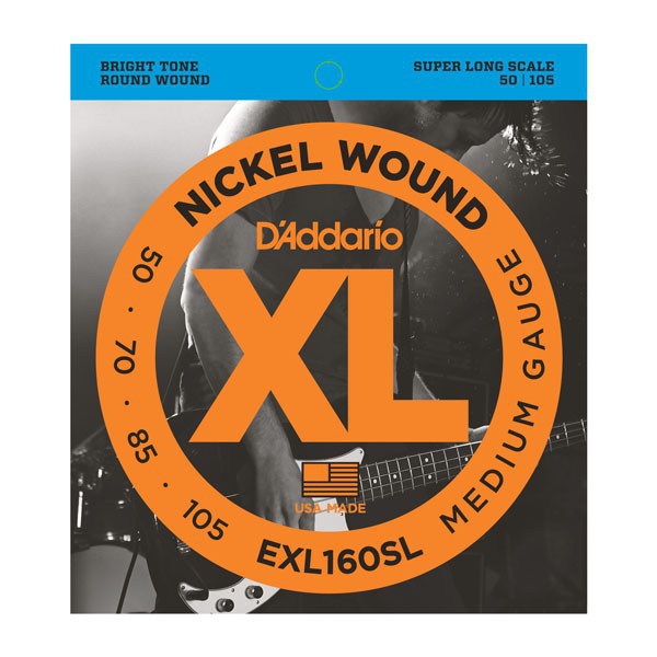Струны для бас-гитары DAddario EXL160SL