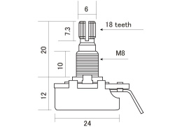 Потенциометр Alpha ALP-500B