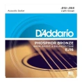 Струны для акустической гитары D'Addario EJ16 12-53