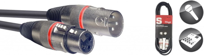 Микрофонный кабель Stagg SMC10 RD