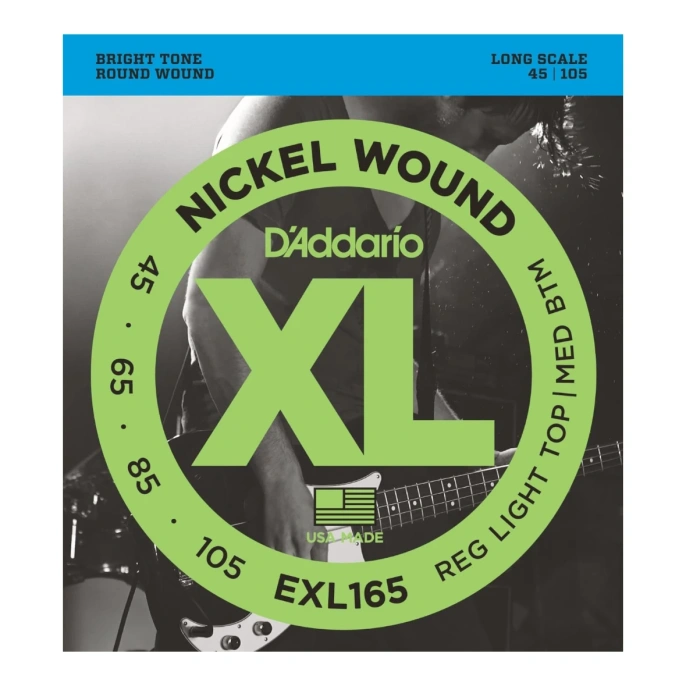 Струны для бас-гитары D'Addario EXL165 45-105