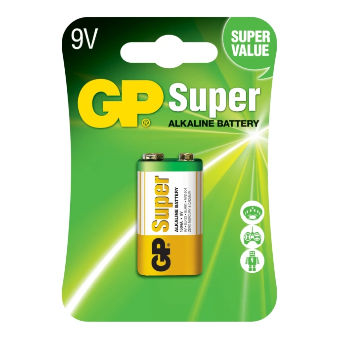 Батарейка ''корона'' GP Super 6LR61/1604A BP