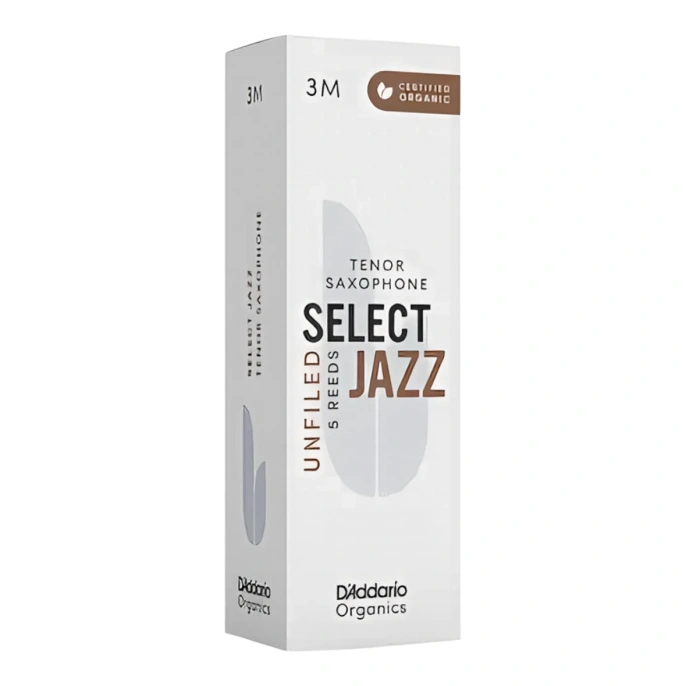 Трость для тенор-саксофона D'Addario ORRS05TSX3M Unfiled Organic Select Jazz 3M