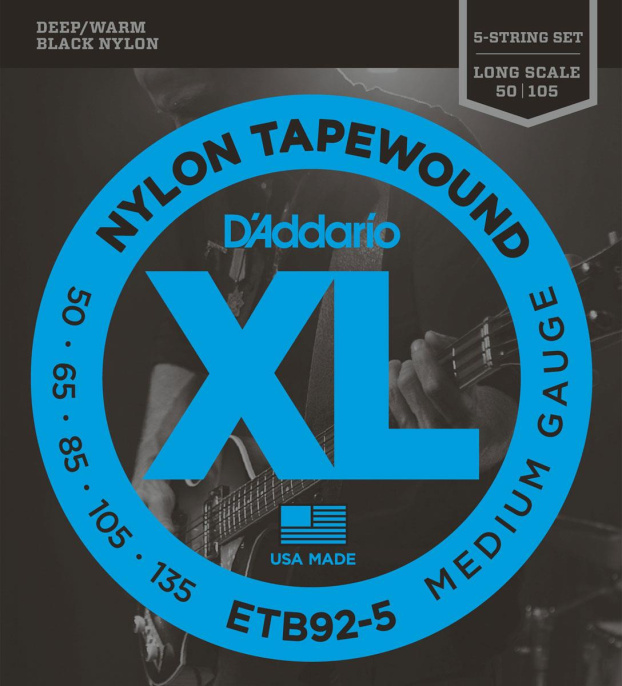 Струны для бас-гитары D’Addario ETB92-5