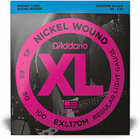 Струны для бас-гитары D’Addario EXL170M
