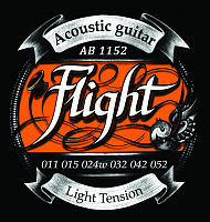 Струны для акустической гитары Flight AB1152 Super Light
