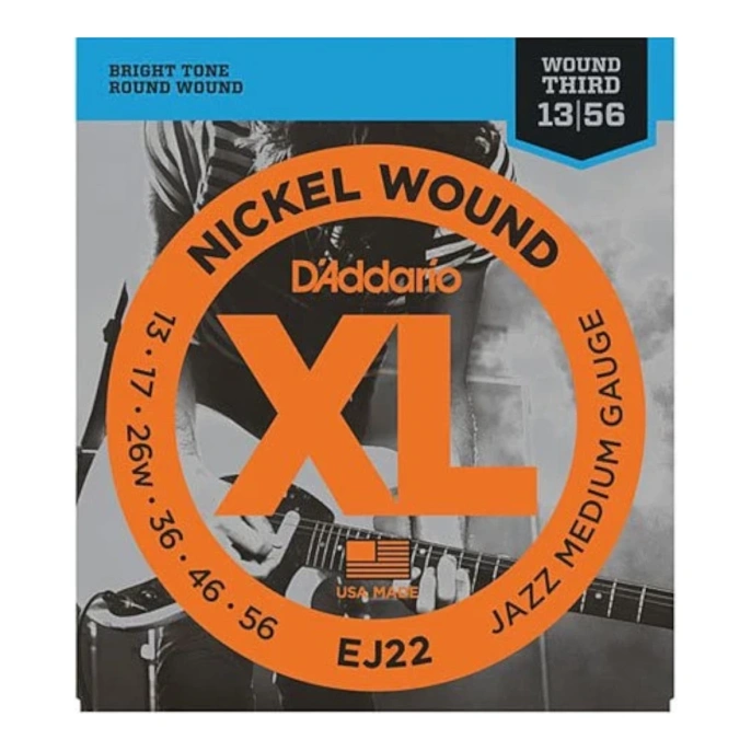 Струны для электрогитары D’Addario EJ22 13-56