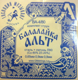 Струны для балалайки секунда ''Господин Музыкант'' BA-4/80