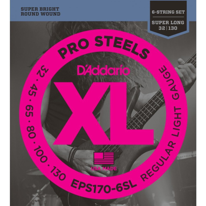 Струны для бас-гитары D'Addario EPS170-6SL