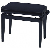 Банкетка для фортепиано Black matt / black seat GEWApure F900.569