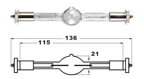 Газоразрядная металлогалогеновая лампа Xenpow HMQ 575/2