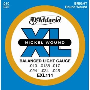 Струны для электрогитары  DAddario EXL111