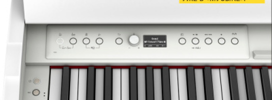 Клавишная новинка в "Музыке": компактное цифровое пианино Roland F701 с улётным дизайном!