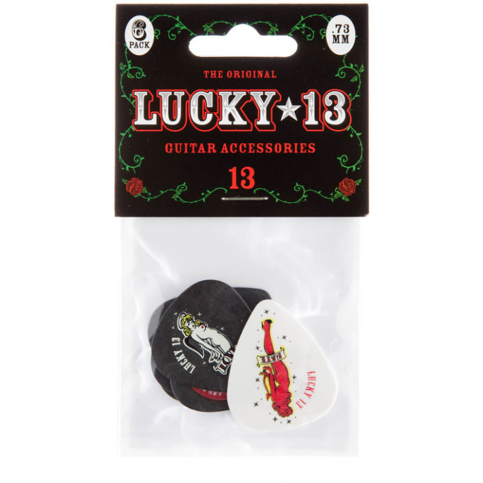 Набор медиаторов Dunlop L13BP.73 Lucky 13 B .73