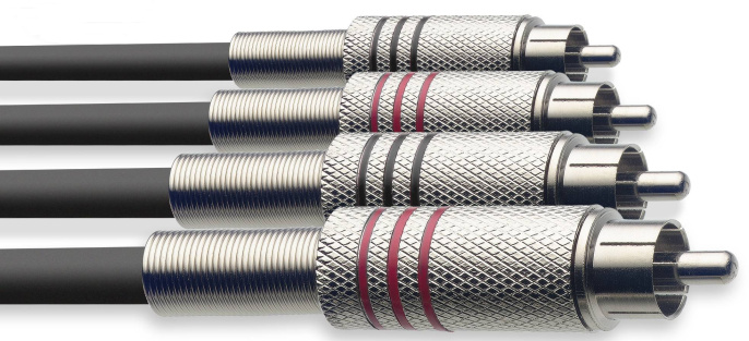 Сигнальный кабель 2RCA male Stagg STC3C