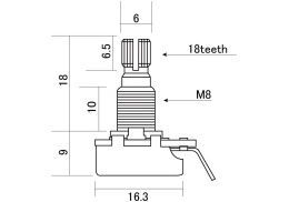 Потенциометр Alpha ALP-5001B