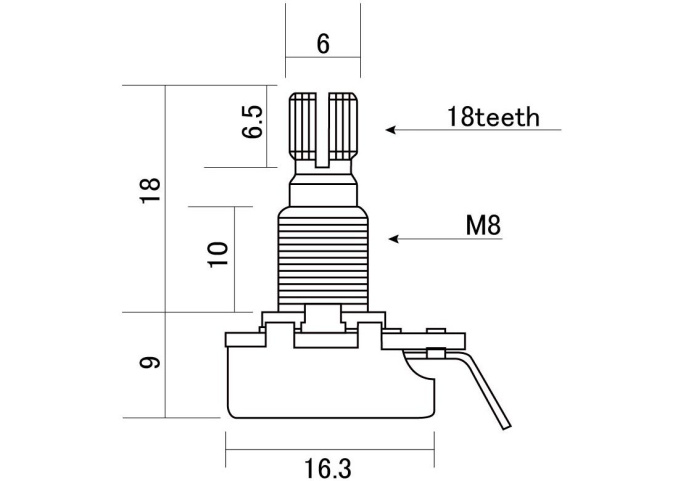 Потенциометр Alpha ALP-5001B