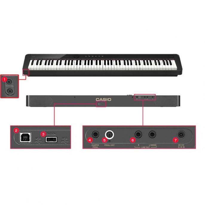Цифровое пианино Casio PX-S1100 BK