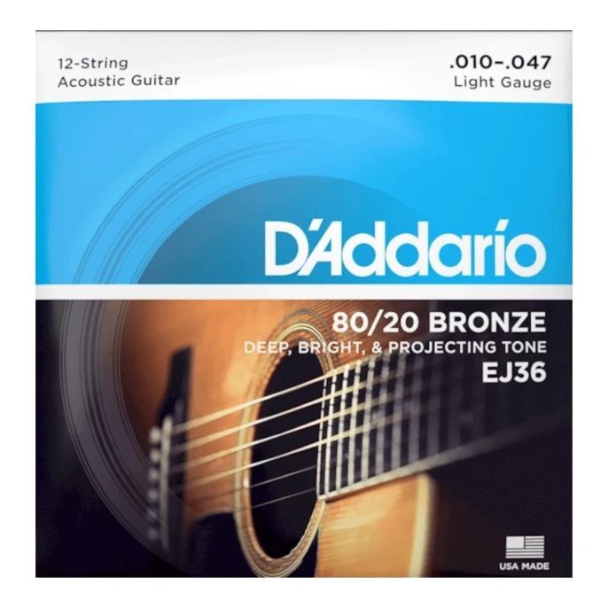 Струны для акустической гитары DAddario EJ36 10-47