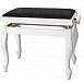 Банкетка для фортепиано White highgloss / black seat Deluxe Gewa 130350
