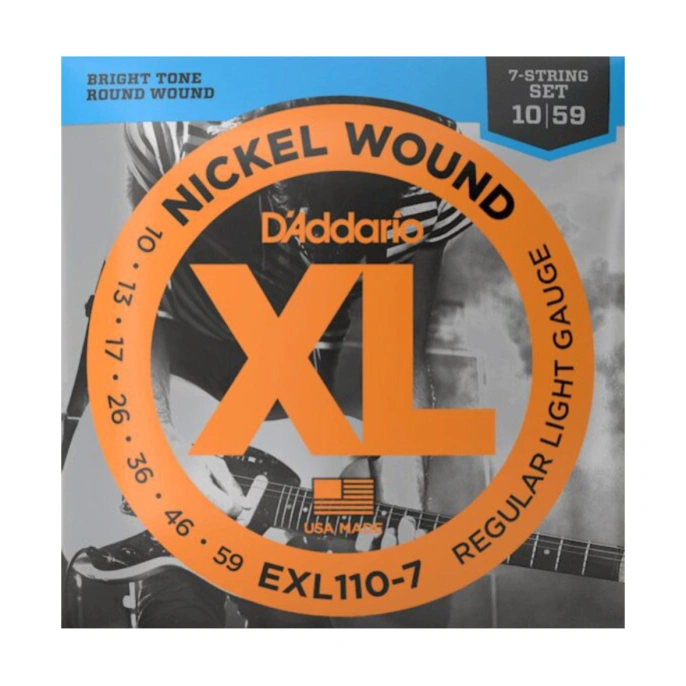 Струны для электрогитары D'Addario EXL110-7 10-59